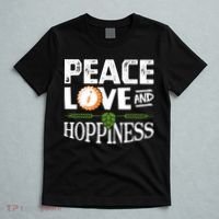 Peace Love And Hoppiness Craft Beer IPA Lovers Brewing T-Shirt thumb 5