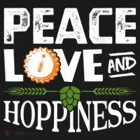 Peace Love And Hoppiness Craft Beer IPA Lovers Brewing Women's Hoodie thumb 2
