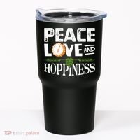 Peace Love And Hoppiness Craft Beer IPA Lovers Brewing Tumbler thumb 0