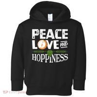 Peace Love And Hoppiness Craft Beer IPA Lovers Brewing Toddler Hoodie thumb 0