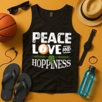 Peace Love And Hoppiness Craft Beer IPA Lovers Brewing Tank Top thumb 4