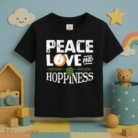 Peace Love And Hoppiness Craft Beer IPA Lovers Brewing Toddler T-Shirt thumb 3