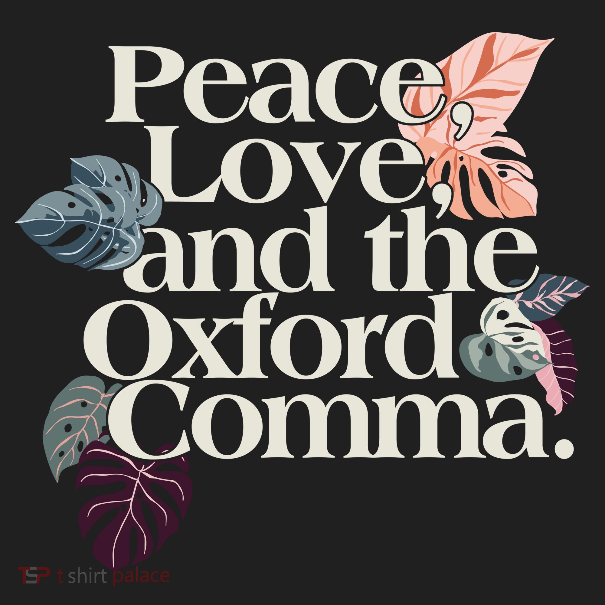 Peace Love And The Comma Grammar Lover Beanie