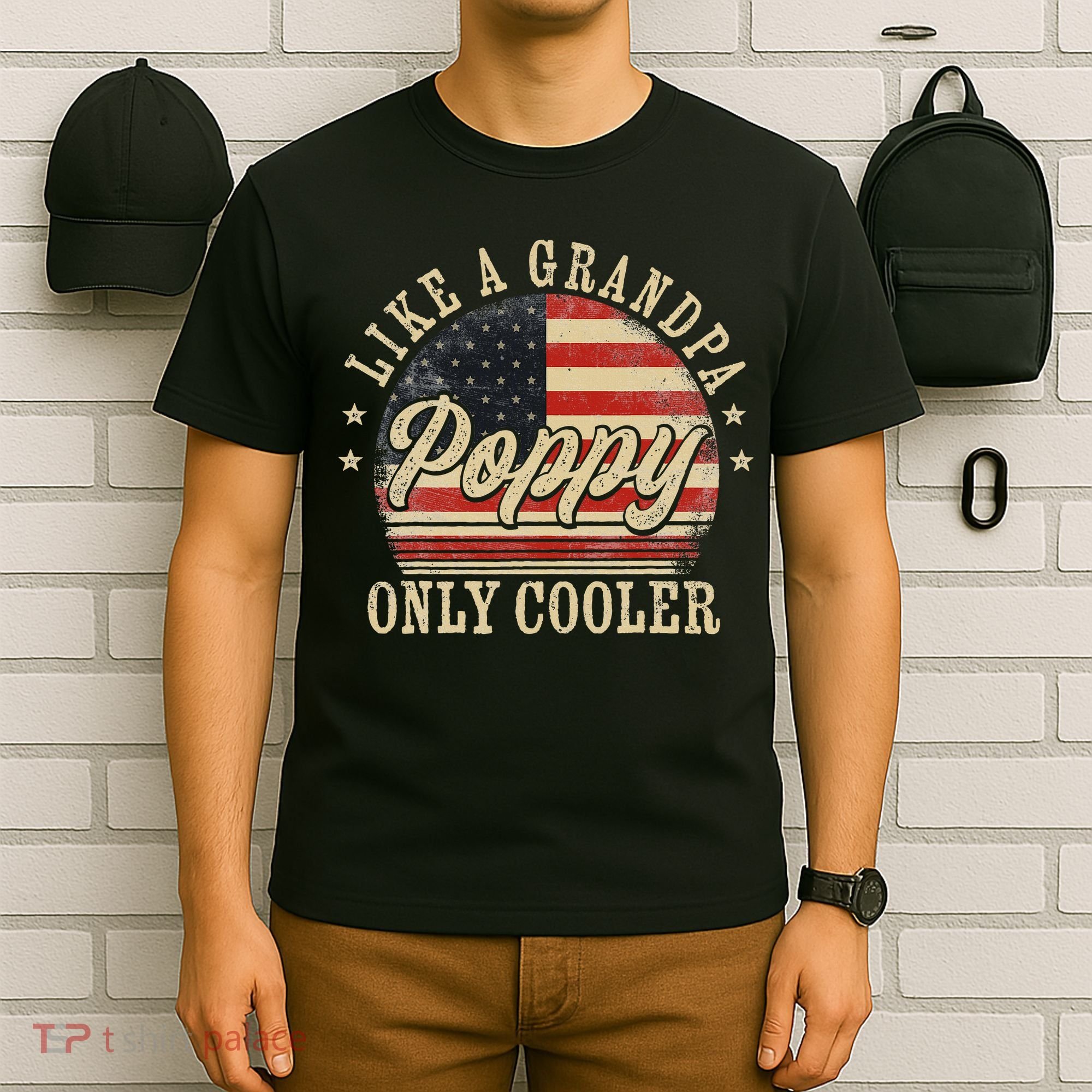 Poppy Like A Grandpa Only Cooler Poppy T-Shirt