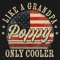 Poppy Like A Grandpa Only Cooler Poppy Coaster thumb 2