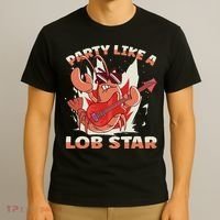 Party Like A Lob Star Lobster T-Shirt thumb 3