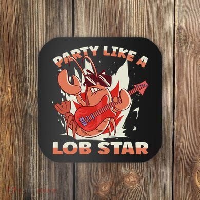Party Like A Lob Star Lobster Coaster