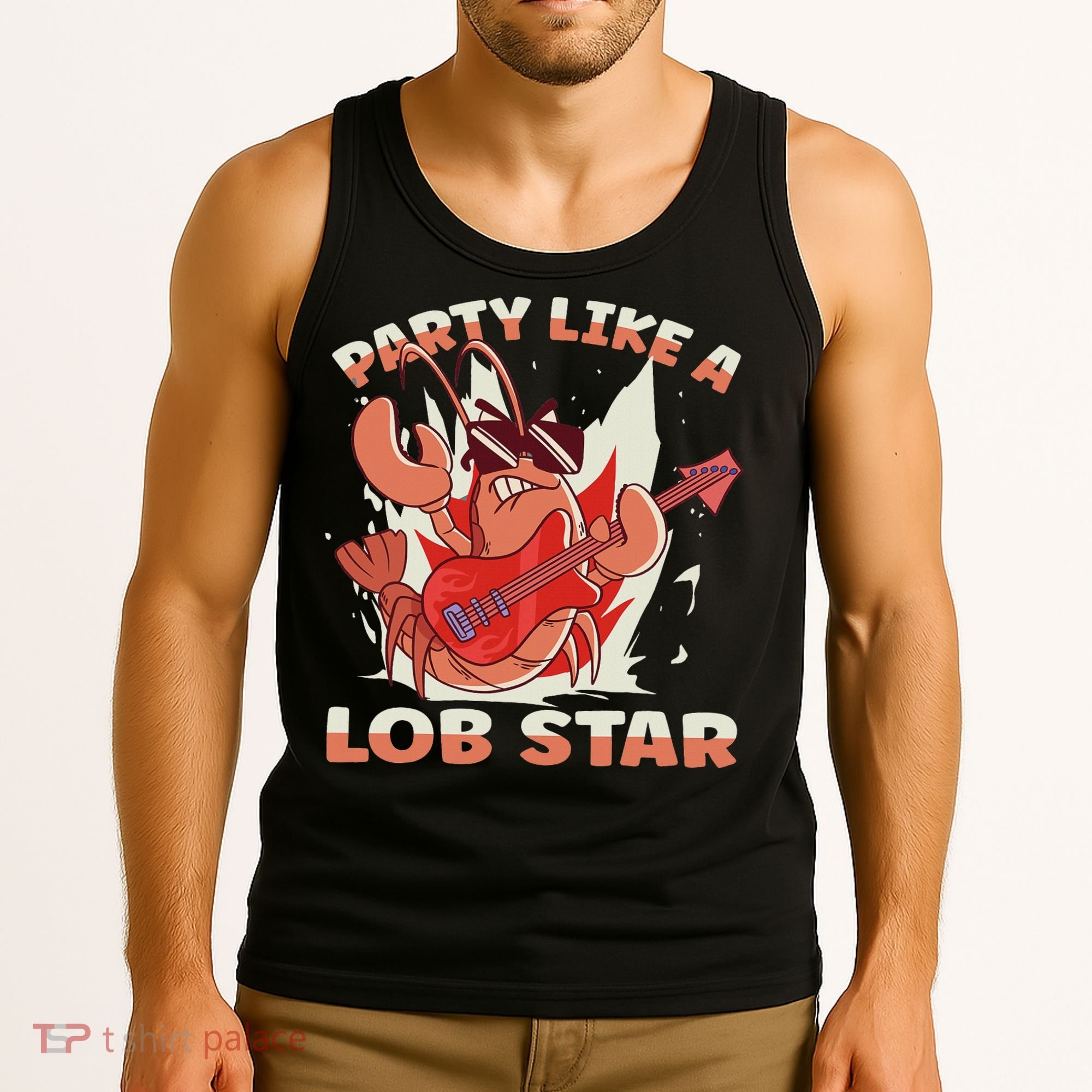 Party Like A Lob Star Lobster Tank Top