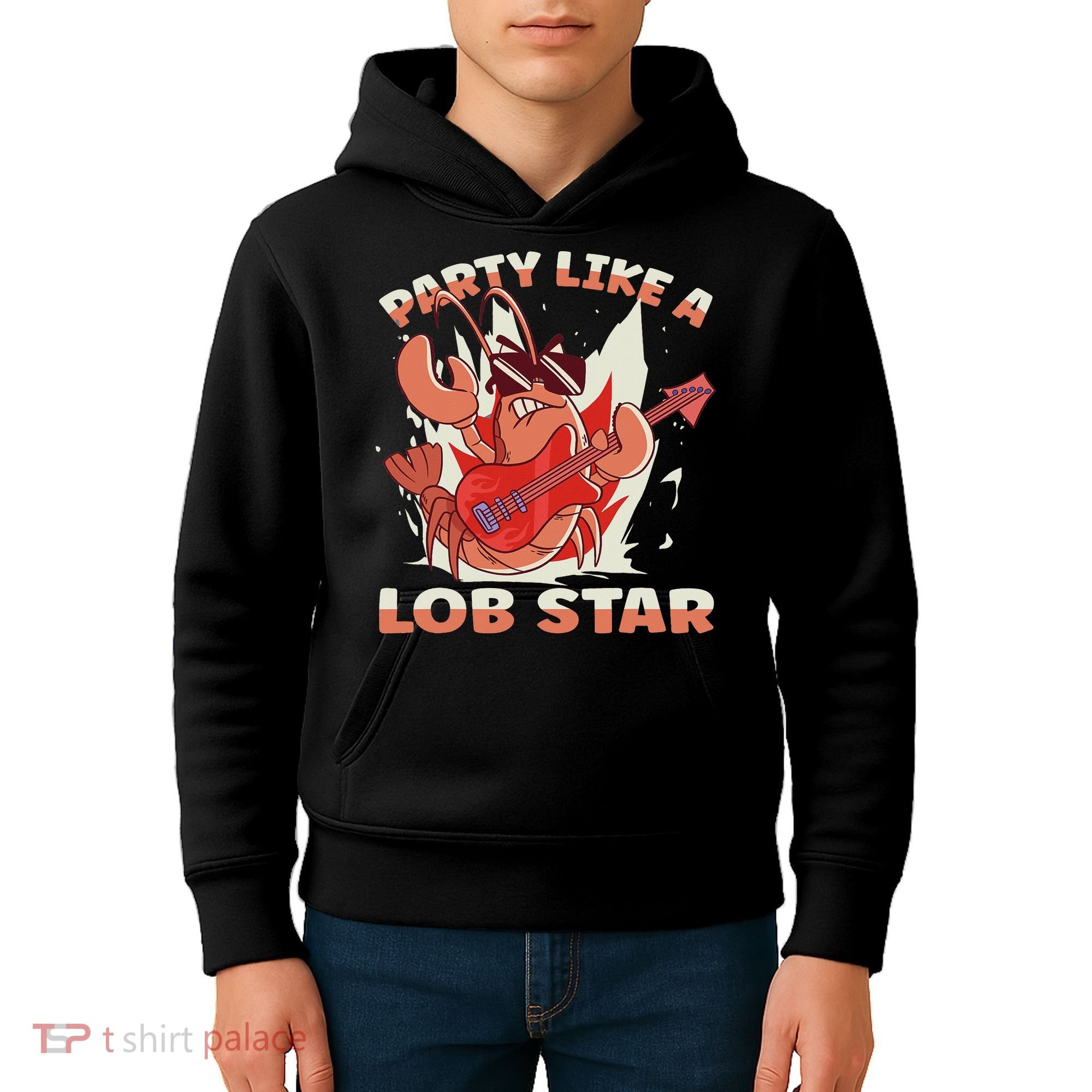 Party Like A Lob Star Lobster Kids Hoodie