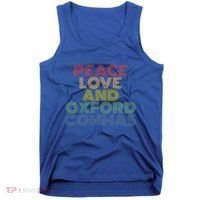 Peace Love And Oxford Commas Cool Gift Tank Top thumb 0