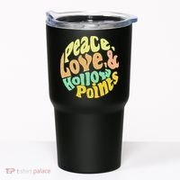 Peace Love And Hollow Points Tumbler thumb 0