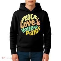 Peace Love And Hollow Points Kids Hoodie thumb 4