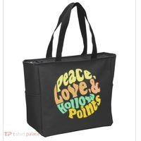 Peace Love And Hollow Points Tote Bag thumb 2