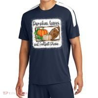 Pumpkin Leaves And Football Please Leopard Fall Vibes Gift Sport-Tek Competitor United Soccer Jersey thumb 0