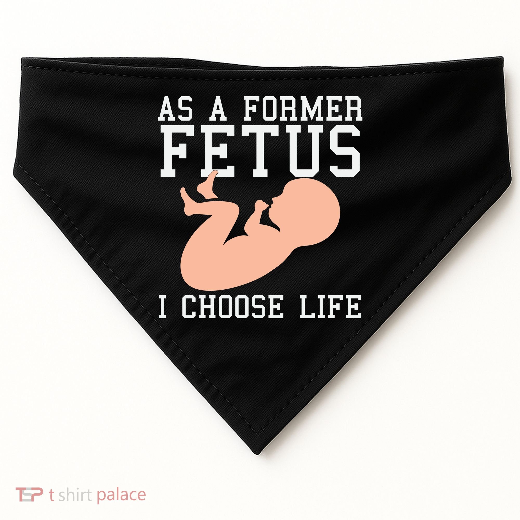 Pro Life Anti Abortion Christian USA-Made Doggie Bandana