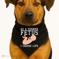 Pro Life Anti Abortion Christian USA-Made Doggie Bandana thumb 1