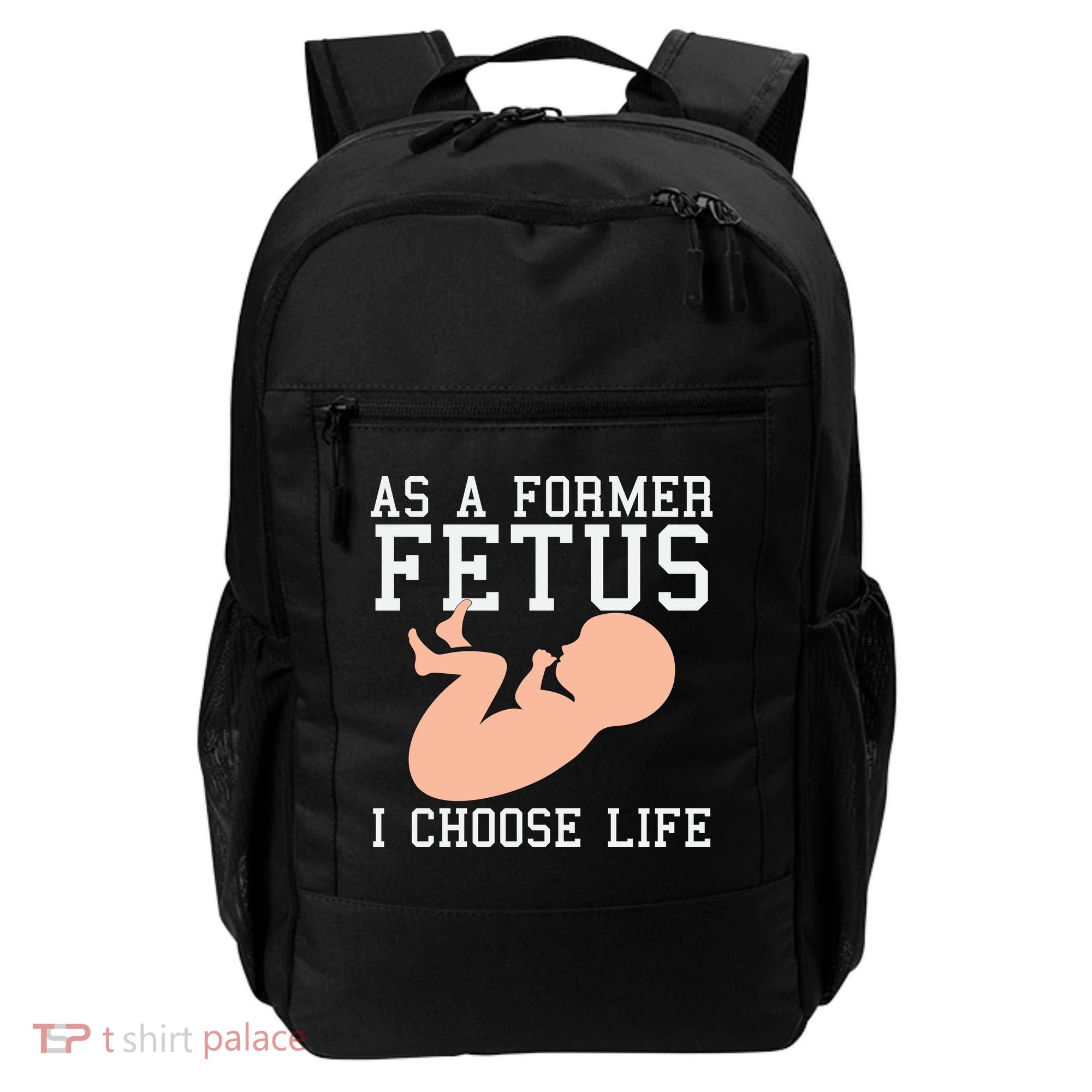Pro Life Anti Abortion Christian Backpack