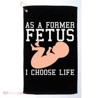 Pro Life Anti Abortion Christian Golf Towel thumb 0