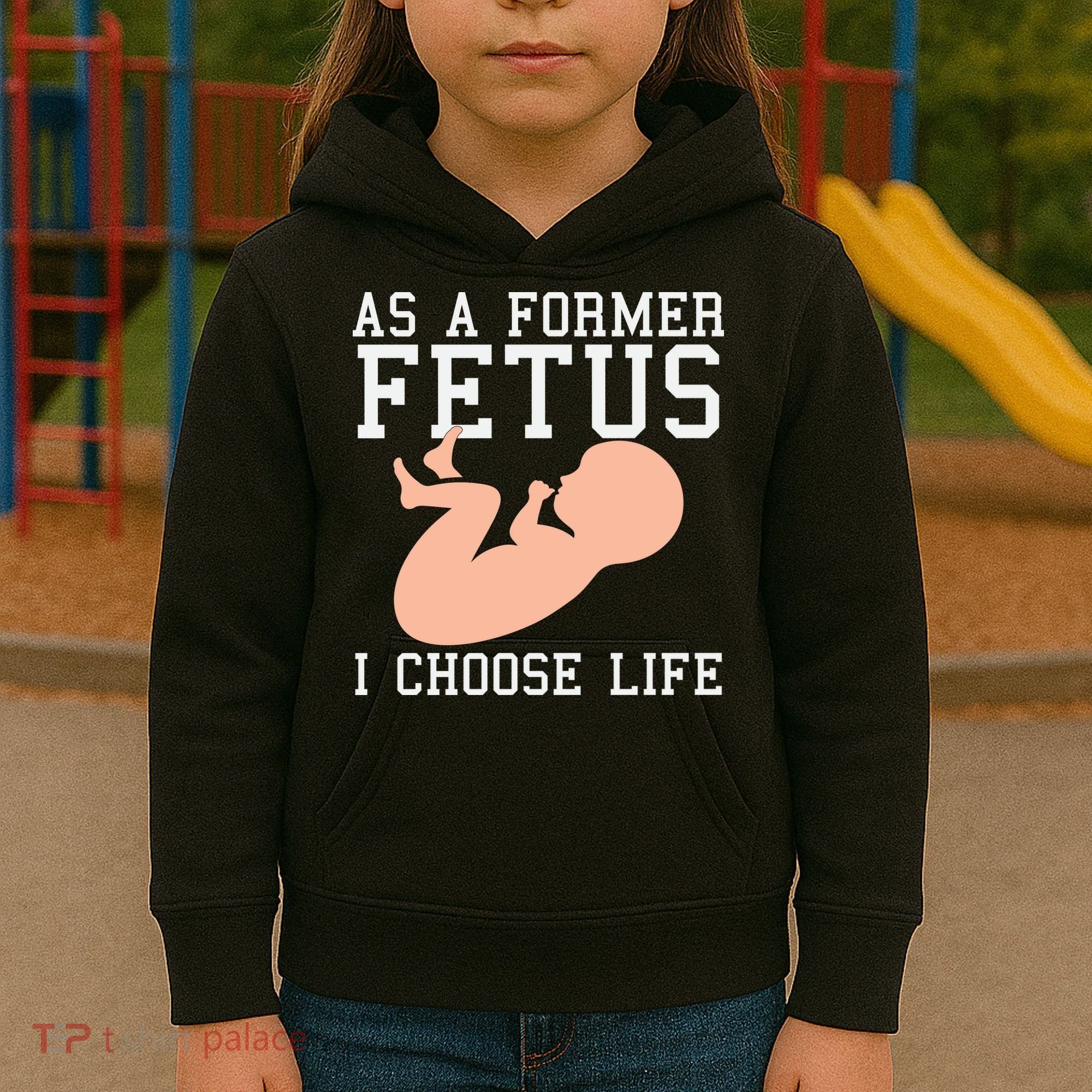 Pro Life Anti Abortion Christian Kids Hoodie