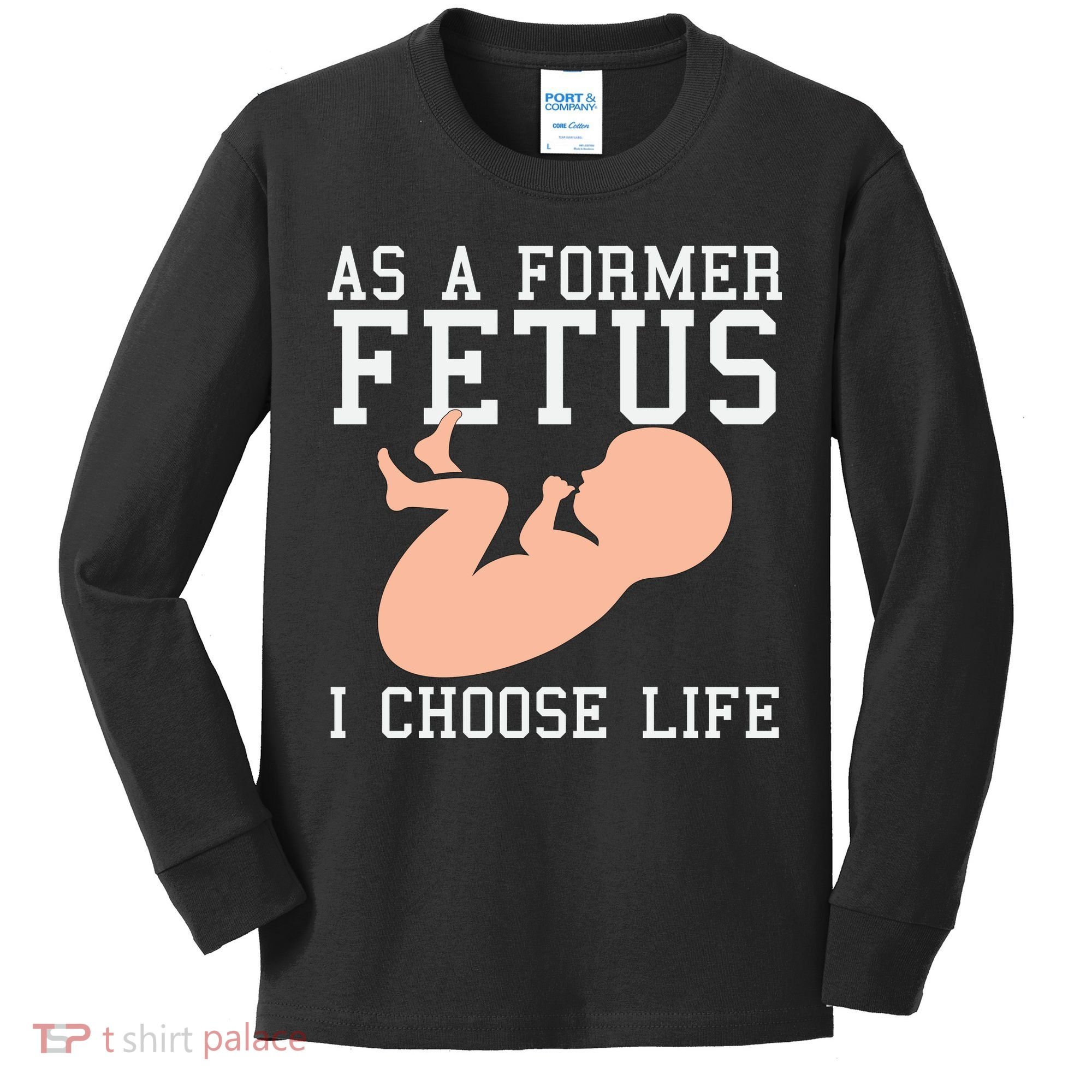 Pro Life Anti Abortion Christian Kids Long Sleeve Shirt