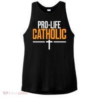 Pro Life Anti Abortion Catholic Ladies PosiCharge Tri-Blend Wicking Tank thumb 0
