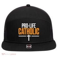 Pro Life Anti Abortion Catholic 7 Panel Mesh Trucker Snapback Hat thumb 0