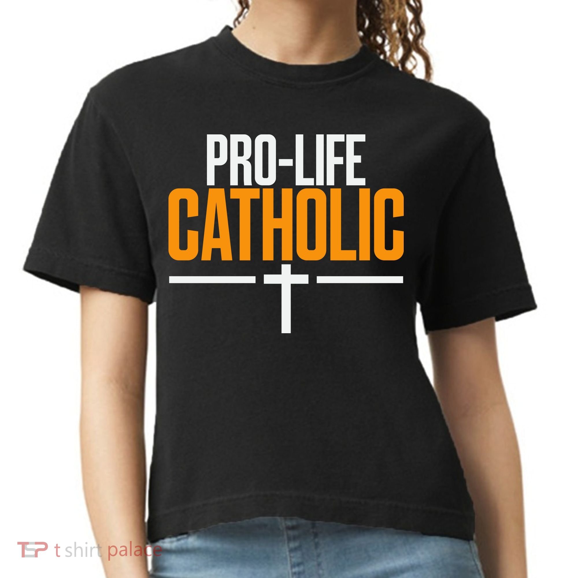 Pro Life Anti Abortion Catholic Comfort Colors Boxy T-Shirt