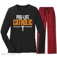 Pro Life Anti Abortion Catholic Women's Long Sleeve Flannel Pajama Set  thumb 0