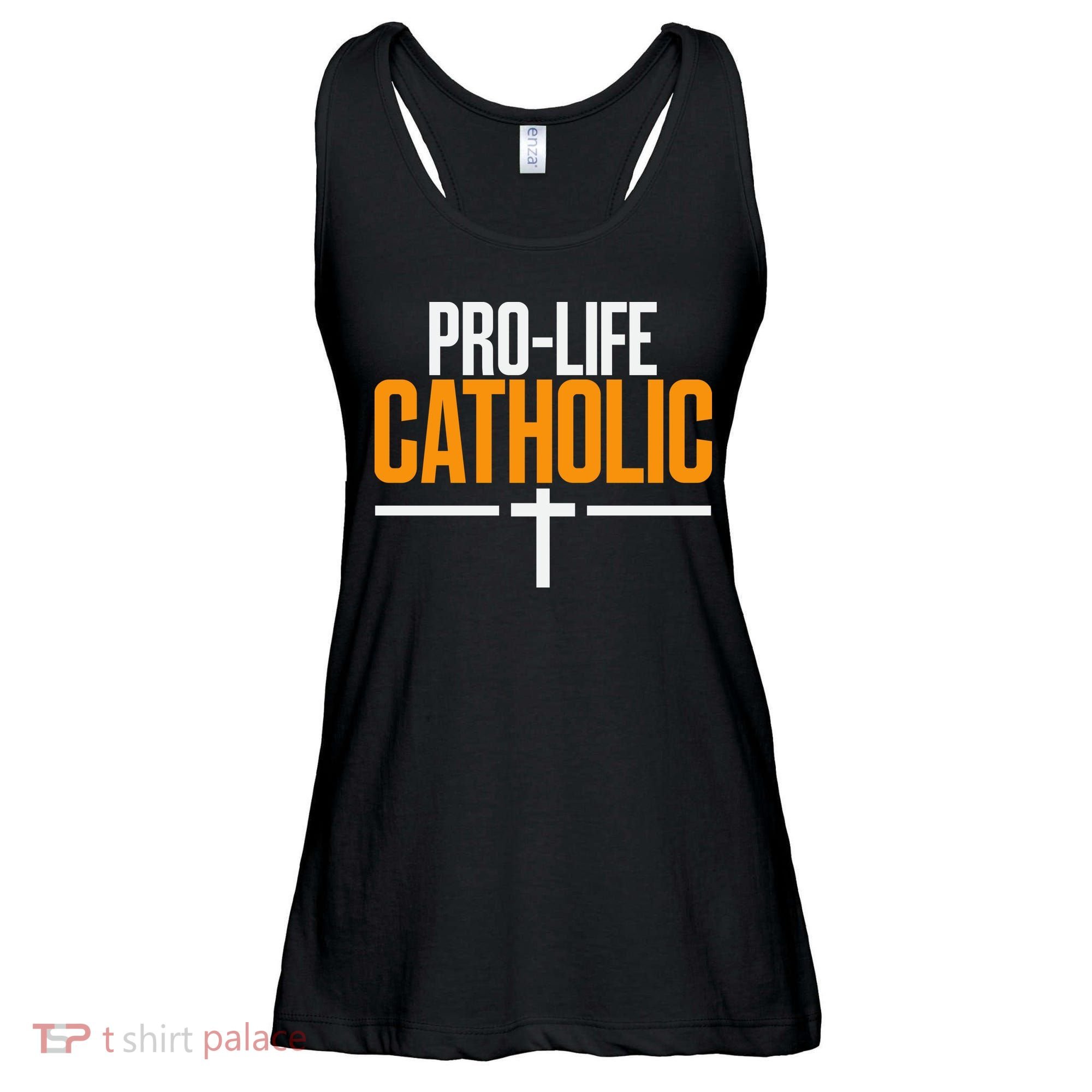Pro Life Anti Abortion Catholic Ladies Essential Flowy Tank