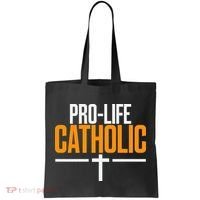 Pro Life Anti Abortion Catholic Tote Bag thumb 0