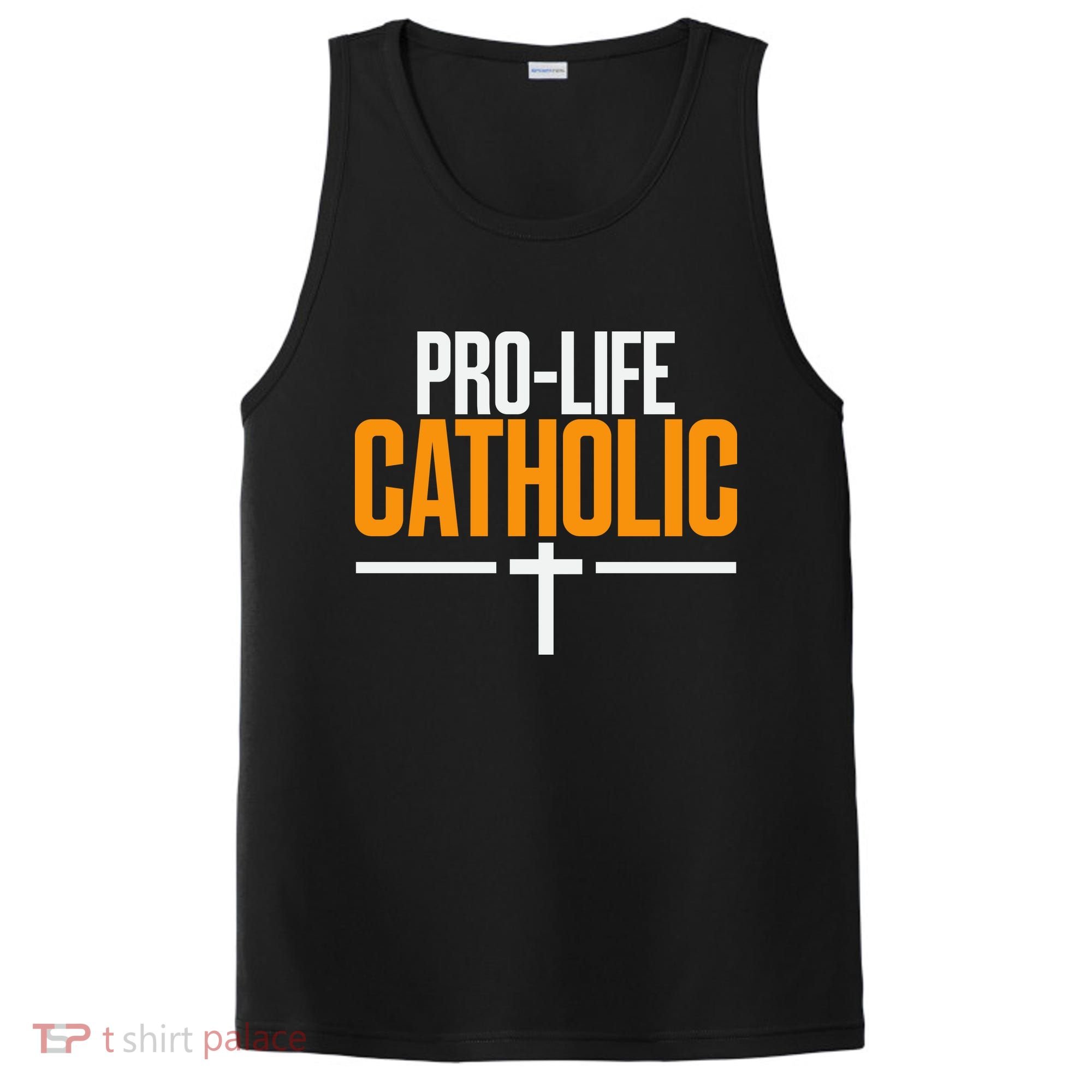 Pro Life Anti Abortion Catholic PosiCharge Competitor Tank