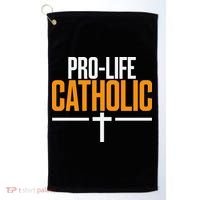 Pro Life Anti Abortion Catholic Golf Towel thumb 0