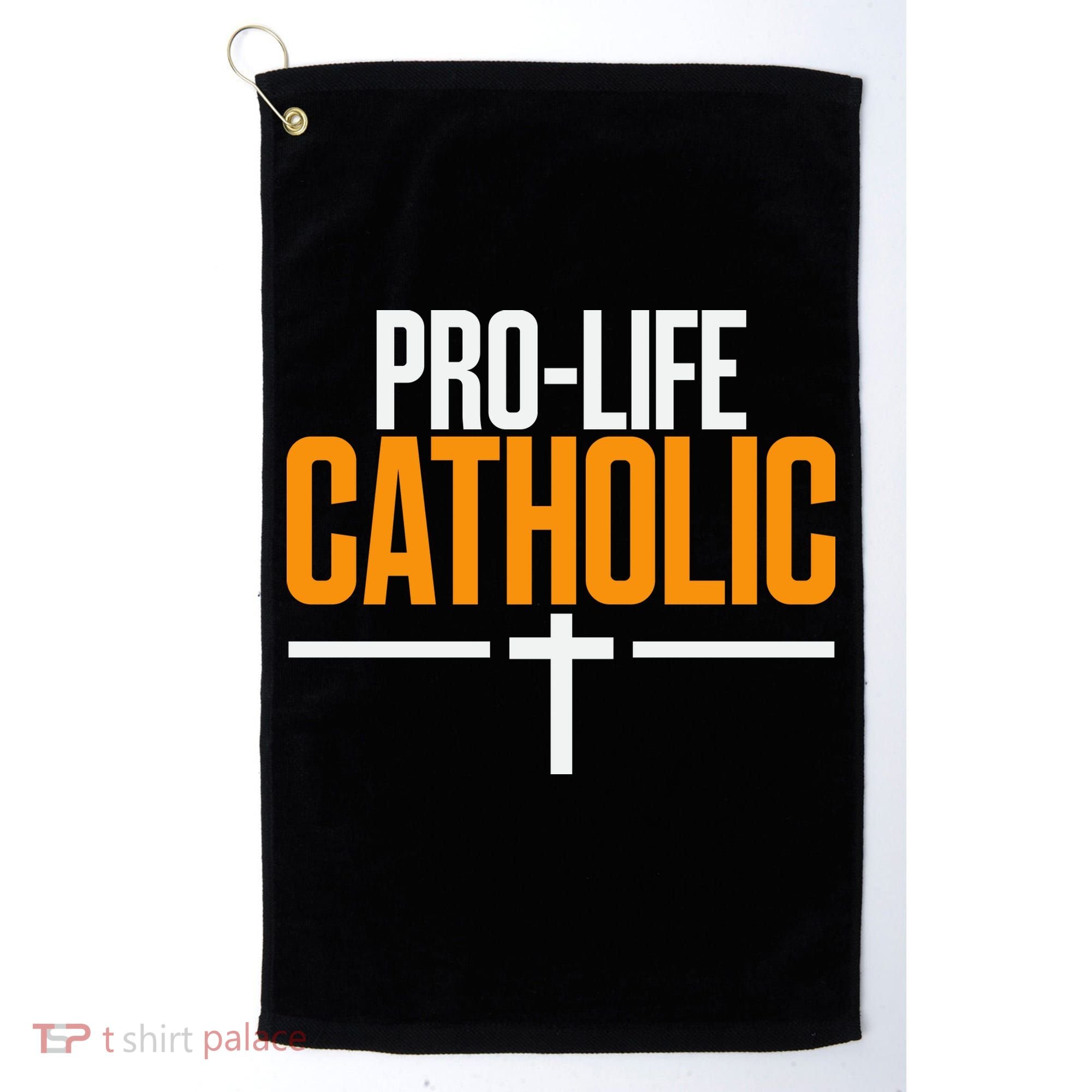 Pro Life Anti Abortion Catholic Golf Towel