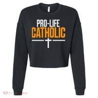 Pro Life Anti Abortion Catholic Cropped Pullover Crew thumb 0