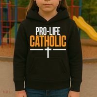 Pro Life Anti Abortion Catholic Kids Hoodie thumb 3