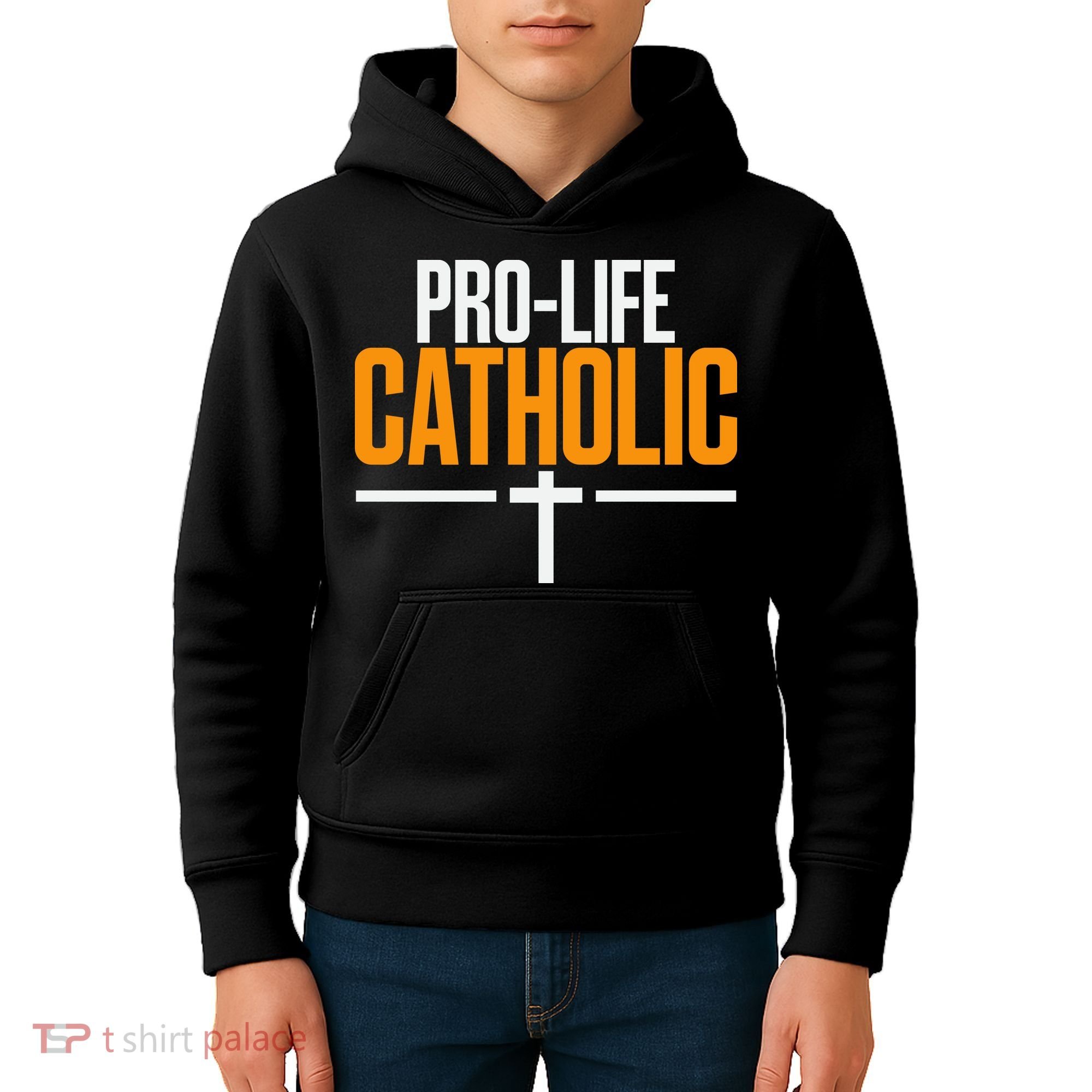 Pro Life Anti Abortion Catholic Kids Hoodie