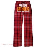 Pro Life Anti Abortion Catholic Women's Flannel Plaid Pajama Pants thumb 0