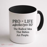 Pro Life Anti Abortion Christian Coffee Mug thumb 1