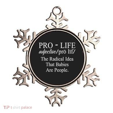 Pro Life Anti Abortion Christian Ornament
