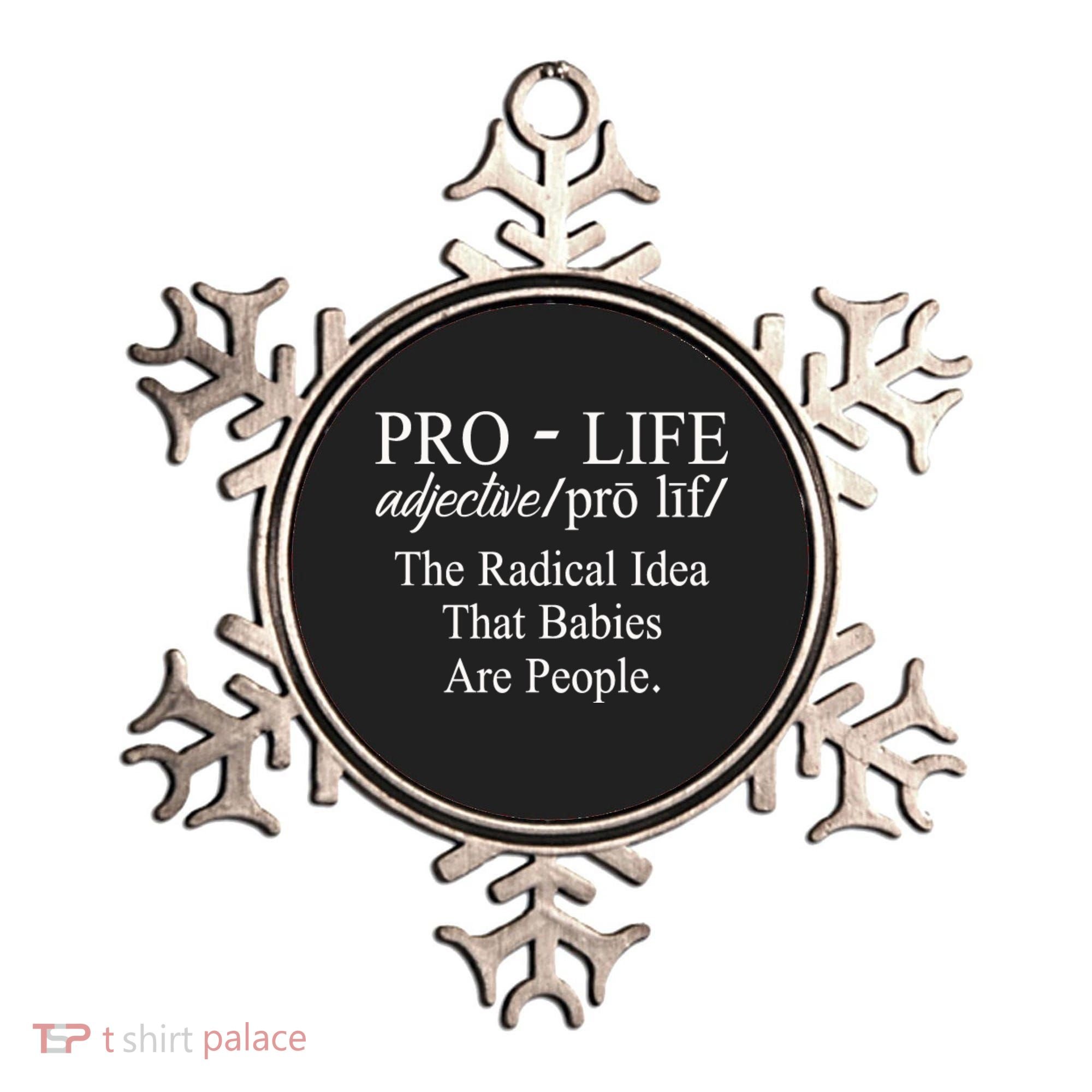 Pro Life Anti Abortion Christian Ornament