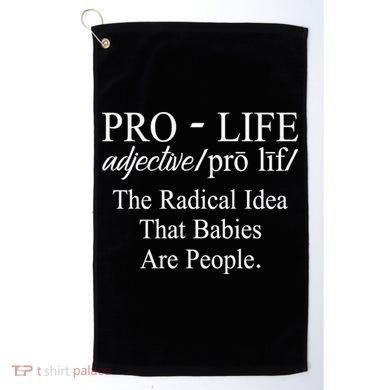 Pro Life Anti Abortion Christian Golf Towel