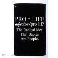 Pro Life Anti Abortion Christian Golf Towel thumb 0