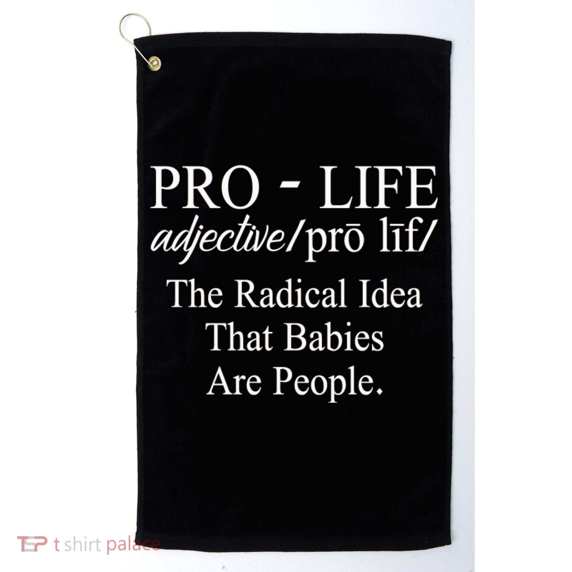 Pro Life Anti Abortion Christian Golf Towel