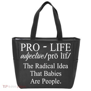 Pro Life Anti Abortion Christian Tote Bag
