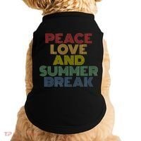 Peace Love And Summer Break Summer Lover Doggie Tank thumb 0