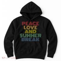 Peace Love And Summer Break Summer Lover Hoodie thumb 0