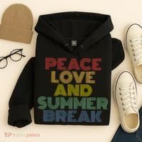 Peace Love And Summer Break Summer Lover Hoodie thumb 4
