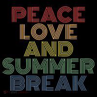 Peace Love And Summer Break Summer Lover Button thumb 1
