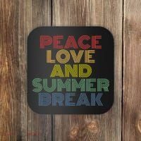 Peace Love And Summer Break Summer Lover Coaster thumb 0