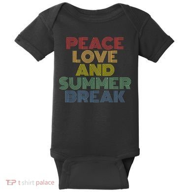 Peace Love And Summer Break Summer Lover Baby Bodysuit